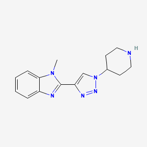 1-methyl-2-(1-piperidin-4-yl-1H-1,2,3-triazol-4-yl)-1H-benzimidazole