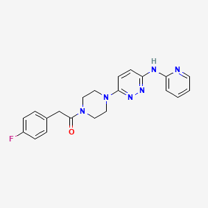 6-{4-[(4-fluorophenyl)acetyl]-1-piperazinyl}-N-2-pyridinyl-3-pyridazinamine