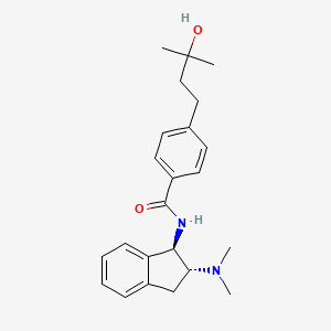 N-[(1R,2R)-2-(dimethylamino)-2,3-dihydro-1H-inden-1-yl]-4-(3-hydroxy-3-methylbutyl)benzamide