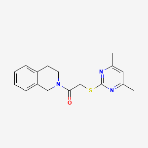 2-{[(4,6-dimethyl-2-pyrimidinyl)thio]acetyl}-1,2,3,4-tetrahydroisoquinoline