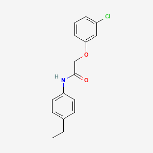 2-(3-chlorophenoxy)-N-(4-ethylphenyl)acetamide