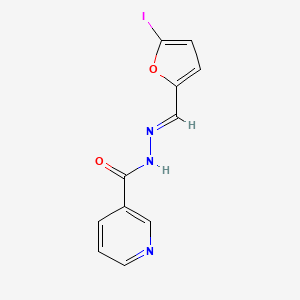 N'-[(E)-(5-iodofuran-2-yl)methylidene]pyridine-3-carbohydrazide