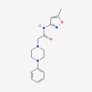 N-(5-methylisoxazol-3-yl)-2-(4-phenylpiperazin-1-yl)acetamide