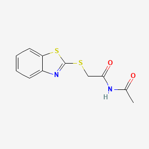 N-acetyl-2-(1,3-benzothiazol-2-ylthio)acetamide