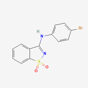 N-(4-bromophenyl)-1,2-benzisothiazol-3-amine 1,1-dioxide