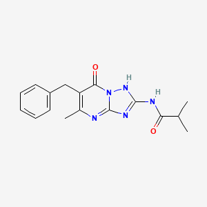 N-{6-BENZYL-7-HYDROXY-5-METHYL-[1,2,4]TRIAZOLO[1,5-A]PYRIMIDIN-2-YL}-2-METHYLPROPANAMIDE