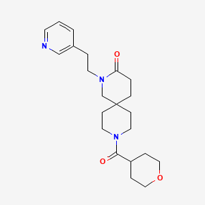 2-(2-pyridin-3-ylethyl)-9-(tetrahydro-2H-pyran-4-ylcarbonyl)-2,9-diazaspiro[5.5]undecan-3-one