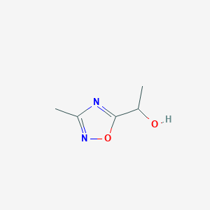 B055754 1-(3-Methyl-1,2,4-oxadiazol-5-yl)ethanol CAS No. 119738-13-5