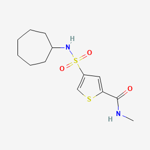 4-[(cycloheptylamino)sulfonyl]-N-methyl-2-thiophenecarboxamide