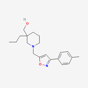 (1-{[3-(4-methylphenyl)isoxazol-5-yl]methyl}-3-propylpiperidin-3-yl)methanol