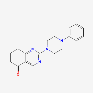 2-(4-phenyl-1-piperazinyl)-7,8-dihydro-5(6H)-quinazolinone