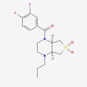 (4aS*,7aR*)-1-(3,4-difluorobenzoyl)-4-propyloctahydrothieno[3,4-b]pyrazine 6,6-dioxide