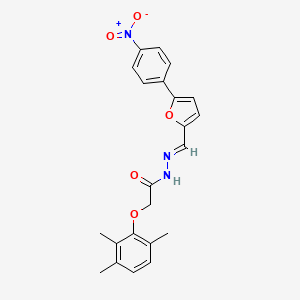 N'-{[5-(4-nitrophenyl)-2-furyl]methylene}-2-(2,3,6-trimethylphenoxy)acetohydrazide