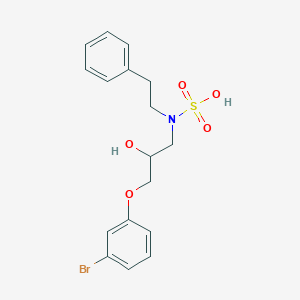 [3-(3-bromophenoxy)-2-hydroxypropyl](2-phenylethyl)sulfamic acid