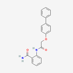 2-{[(4-biphenylyloxy)acetyl]amino}benzamide