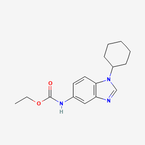 molecular formula C16H21N3O2 B5575663 ethyl (1-cyclohexyl-1H-benzimidazol-5-yl)carbamate 