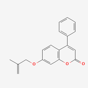 B5575991 7-[(2-methyl-2-propen-1-yl)oxy]-4-phenyl-2H-chromen-2-one CAS No. 5675-22-9