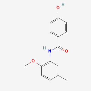 molecular formula C15H15NO3 B5576060 4-hydroxy-N-(2-methoxy-5-methylphenyl)benzamide CAS No. 459419-74-0