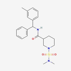 1-[(dimethylamino)sulfonyl]-N-[(3-methylphenyl)(phenyl)methyl]-3-piperidinecarboxamide