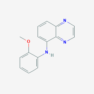 molecular formula C15H13N3O B5576082 N-(2-methoxyphenyl)-5-quinoxalinamine 