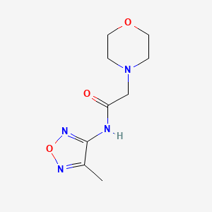 molecular formula C9H14N4O3 B5576093 N-(4-methyl-1,2,5-oxadiazol-3-yl)-2-(morpholin-4-yl)acetamide 