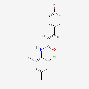 N-(2-chloro-4,6-dimethylphenyl)-3-(4-fluorophenyl)acrylamide