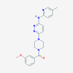 6-[4-(3-methoxybenzoyl)-1-piperazinyl]-N-(5-methyl-2-pyridinyl)-3-pyridazinamine