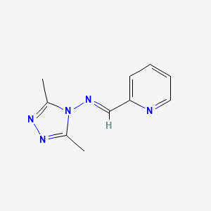 3,5-dimethyl-N-(2-pyridinylmethylene)-4H-1,2,4-triazol-4-amine