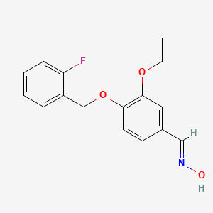 3-ethoxy-4-[(2-fluorobenzyl)oxy]benzaldehyde oxime