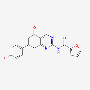 N-[7-(4-fluorophenyl)-5-oxo-5,6,7,8-tetrahydro-2-quinazolinyl]-2-furamide