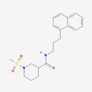 1-(methylsulfonyl)-N-[3-(1-naphthyl)propyl]-3-piperidinecarboxamide