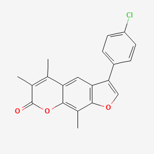 3-(4-chlorophenyl)-5,6,9-trimethyl-7H-furo[3,2-g]chromen-7-one