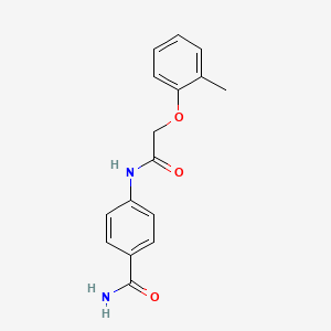 4-{[(2-methylphenoxy)acetyl]amino}benzamide