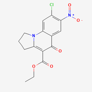 ethyl 8-chloro-7-nitro-5-oxo-1,2,3,5-tetrahydropyrrolo[1,2-a]quinoline-4-carboxylate