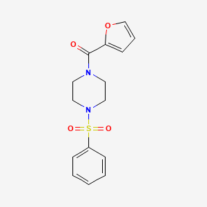 (4-Benzenesulfonyl-piperazin-1-yl)-furan-2-yl-methanone