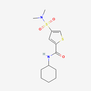 N-cyclohexyl-4-[(dimethylamino)sulfonyl]-2-thiophenecarboxamide