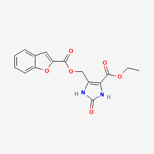 ethyl 5-{[(1-benzofuran-2-ylcarbonyl)oxy]methyl}-2-oxo-2,3-dihydro-1H-imidazole-4-carboxylate