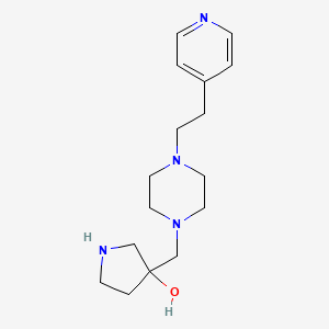 3-({4-[2-(4-pyridinyl)ethyl]-1-piperazinyl}methyl)-3-pyrrolidinol dihydrochloride