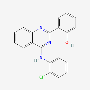 6-[4-(2-chloroanilino)-1H-quinazolin-2-ylidene]cyclohexa-2,4-dien-1-one