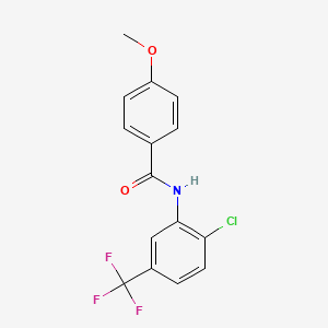 N-[2-chloro-5-(trifluoromethyl)phenyl]-4-methoxybenzamide