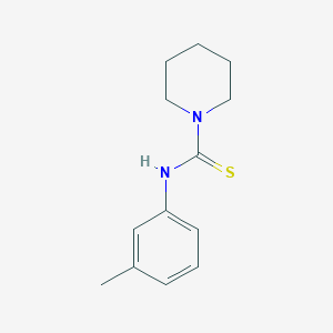 molecular formula C13H18N2S B5576559 N-(3-methylphenyl)-1-piperidinecarbothioamide 