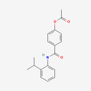 4-{[2-(Propan-2-yl)phenyl]carbamoyl}phenyl acetate