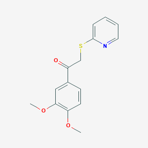 1-(3,4-dimethoxyphenyl)-2-pyridin-2-ylsulfanylethanone