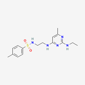 N-(2-{[2-(ethylamino)-6-methyl-4-pyrimidinyl]amino}ethyl)-4-methylbenzenesulfonamide