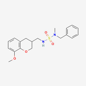 N-benzyl-N'-[(8-methoxy-3,4-dihydro-2H-chromen-3-yl)methyl]-N-methylsulfamide