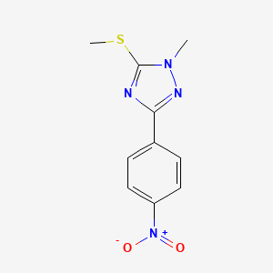 1-methyl-5-(methylthio)-3-(4-nitrophenyl)-1H-1,2,4-triazole