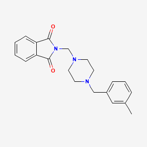 molecular formula C21H23N3O2 B5576835 2-{[4-(3-METHYLBENZYL)PIPERAZINO]METHYL}-1H-ISOINDOLE-1,3(2H)-DIONE 