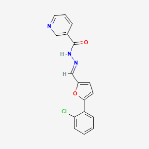 N'-{[5-(2-chlorophenyl)-2-furyl]methylene}nicotinohydrazide