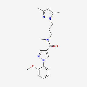 N-[3-(3,5-dimethyl-1H-pyrazol-1-yl)propyl]-1-(2-methoxyphenyl)-N-methyl-1H-pyrazole-4-carboxamide