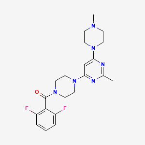 4-[4-(2,6-difluorobenzoyl)-1-piperazinyl]-2-methyl-6-(4-methyl-1-piperazinyl)pyrimidine
